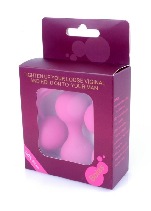 KULKI GEJSZY TRENING MIĘŚNI KEGLA KORALIKI JAJKA KULKI-SILICONE KEGAL BALLS SET - PINK KULKI GEJSZY TRENING MIĘŚNI KEGLA KORALIKI JAJKA KULKI-SILICONE KEGAL BALLS SET - PINK