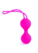 KULKI GEJSZY TRENING MIĘŚNI KEGLA KORALIKI JAJKA KULKI-SILICONE KEGAL BALLS SET - PINK