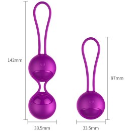 KULKI GEJSZY TRENING MIĘŚNI KEGLA WIBRUJĄCE KULKI KULKI-VIBRATING SILICONE KEGEL BALLS SET USB 10 FUNCTION / REMOTE CONTROL