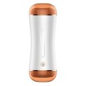 MASTURBATOR-VIBRATING MASTURBATION CUP USB 10 FUNCTION + INTERACTIVE FUNCTION / DOUBLE ENDS
