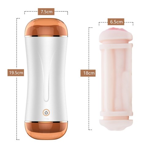 MASTURBATOR-VIBRATING MASTURBATION CUP USB 10 FUNCTION + INTERACTIVE FUNCTION / DOUBLE ENDS MASTURBATOR-VIBRATING MASTURBATION CUP USB 10 FUNCTION + INTERACTIVE FUNCTION / DOUBLE ENDS
