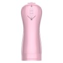 MASTURBATOR-VIBRATING AND FLASHING MASTURBATION CUP USB 7+7 FUNCTION / TALK MODE (PINK)