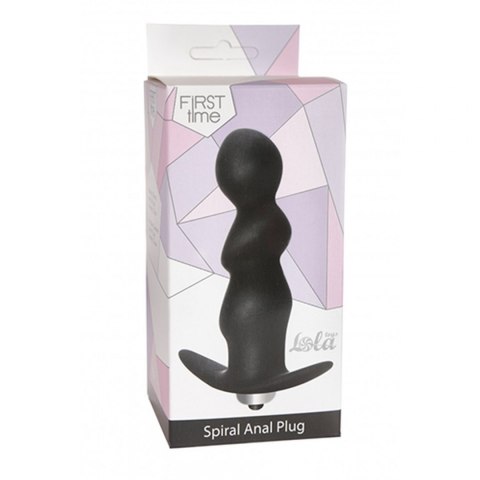 PLUG-ANAL SPIRAL VIBRATING BLACK PLUG-ANAL SPIRAL VIBRATING BLACK
