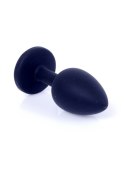 Plug-Jewellery Black Silicon PLUG Small- Pink Diamond
