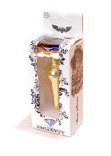PLUG-JEWELLERY GOLD BUTT PLUG- DARK BLUE