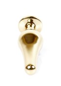 PLUG-JEWELLERY GOLD BUTT PLUG- PURPLE