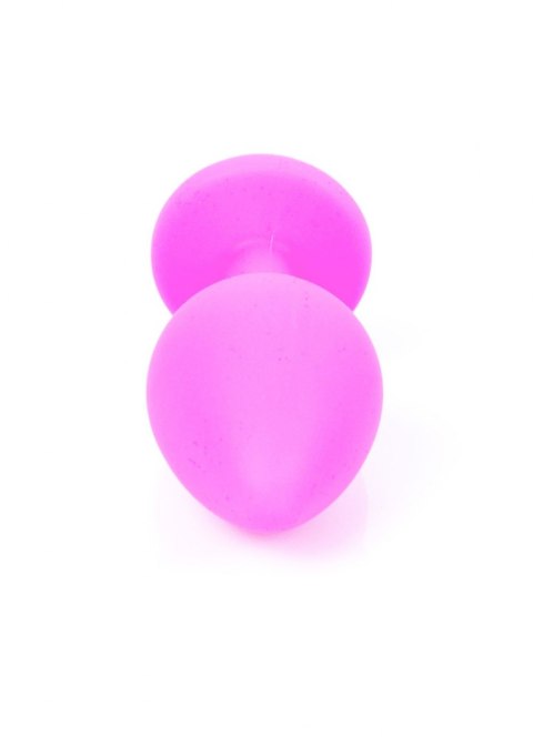 Plug-Jewellery Pink Silicon PLUG Medium- Light Blue Diamond Plug-Jewellery Pink Silicon PLUG Medium- Light Blue Diamond