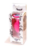 Plug-Jewellery Pink Silicon PLUG Medium- Light Blue Diamond