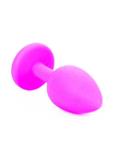 Plug-Jewellery Pink Silicon PLUG Small- Light Blue Diamond Plug-Jewellery Pink Silicon PLUG Small- Light Blue Diamond