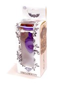 Plug-Jewellery Purple Silicon PLUG Small- Red Diamond