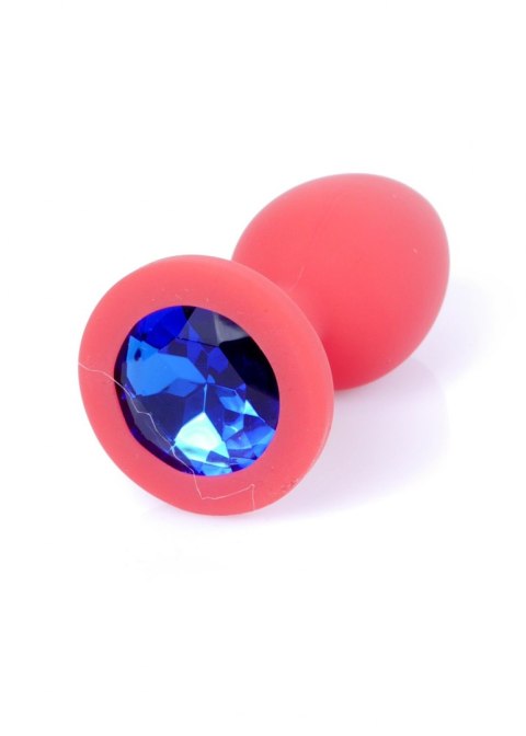 Plug-Jewellery Red Silicon PLUG Small- Blue Diamond Plug-Jewellery Red Silicon PLUG Small- Blue Diamond