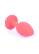Plug-Jewellery Red Silicon PLUG Small- Blue Diamond