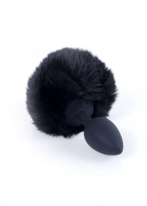 PLUG-JEWELLERY SILICON PLUG - BUNNY TAIL - BLACK PLUG-JEWELLERY SILICON PLUG - BUNNY TAIL - BLACK
