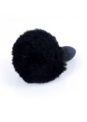 PLUG-JEWELLERY SILICON PLUG - BUNNY TAIL - BLACK