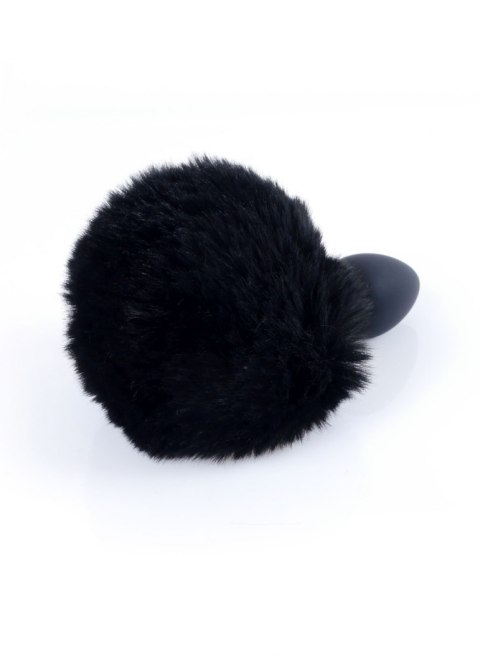 PLUG-JEWELLERY SILICON PLUG - BUNNY TAIL - BLACK PLUG-JEWELLERY SILICON PLUG - BUNNY TAIL - BLACK
