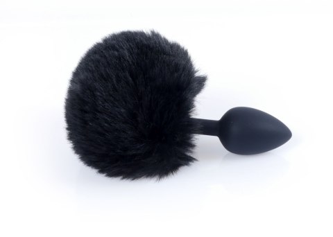 PLUG-JEWELLERY SILICON PLUG - BUNNY TAIL - BLACK PLUG-JEWELLERY SILICON PLUG - BUNNY TAIL - BLACK