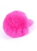 PLUG-JEWELLERY SILICON PLUG - BUNNY TAIL - PINK