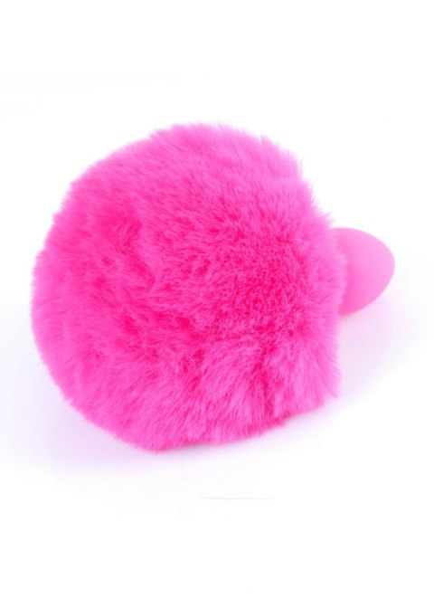 PLUG-JEWELLERY SILICON PLUG - BUNNY TAIL - PINK PLUG-JEWELLERY SILICON PLUG - BUNNY TAIL - PINK