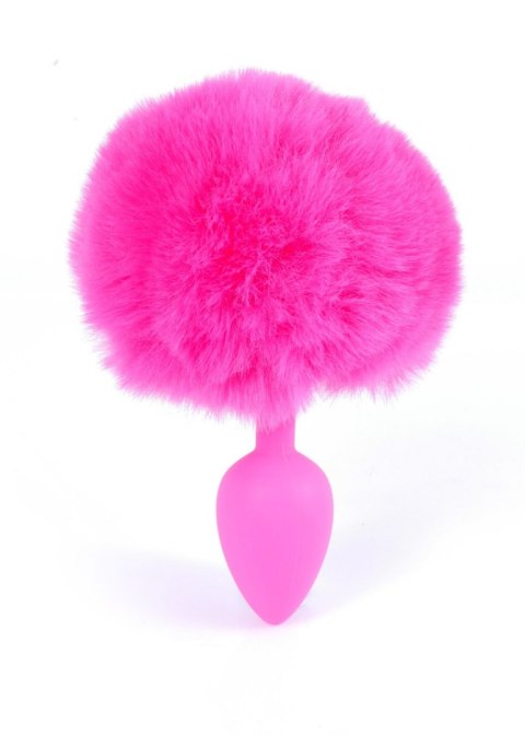 PLUG-JEWELLERY SILICON PLUG - BUNNY TAIL - PINK PLUG-JEWELLERY SILICON PLUG - BUNNY TAIL - PINK