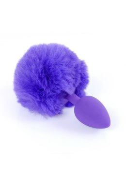 PLUG-JEWELLERY SILICON PLUG - BUNNY TAIL - PURPLE