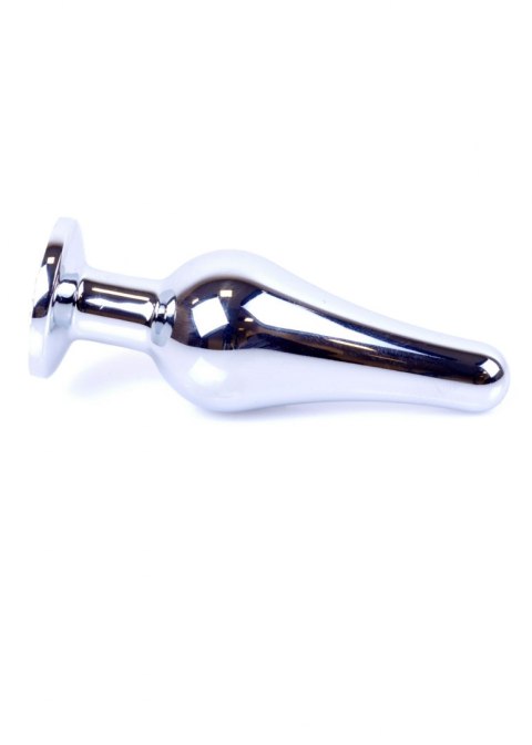 PLUG-JEWELLERY SILVER BUTT PLUG- BLACK PLUG-JEWELLERY SILVER BUTT PLUG- BLACK