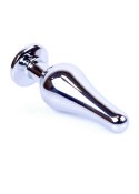 PLUG-JEWELLERY SILVER BUTT PLUG- PINK