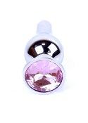 PLUG-JEWELLERY SILVER BUTT PLUG- ROSE
