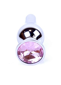 PLUG-JEWELLERY SILVER BUTT PLUG- ROSE