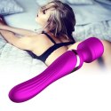STYMULATOR-SILICONE DUAL MASSAGER USB 7+7 FUNCTION PURPLE