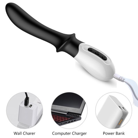 WIBRATOR-SILICONE PROSTATE / G-SPOT MASSAGER USB 10 FUNCTION / HEATING WIBRATOR-SILICONE PROSTATE / G-SPOT MASSAGER USB 10 FUNCTION / HEATING