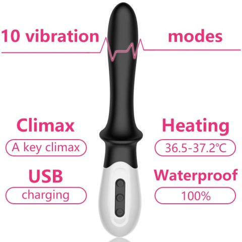 WIBRATOR-SILICONE PROSTATE / G-SPOT MASSAGER USB 10 FUNCTION / HEATING WIBRATOR-SILICONE PROSTATE / G-SPOT MASSAGER USB 10 FUNCTION / HEATING