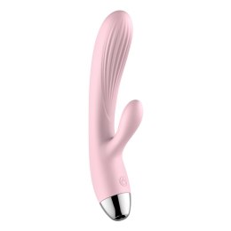 WIBRATOR-SILICONE VIBRATOR PINK USB 10 FUNCTION / HEATING