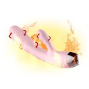 WIBRATOR-SILICONE VIBRATOR PINK USB 10 FUNCTION / HEATING