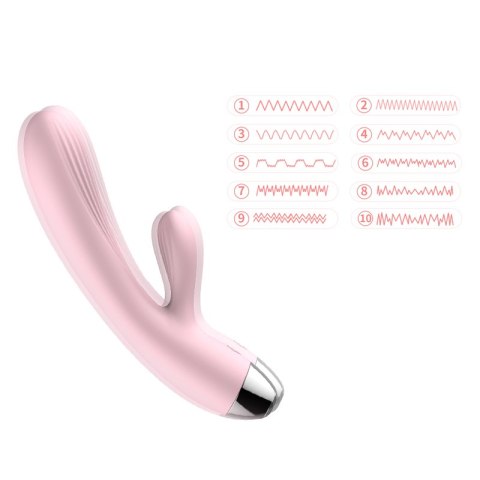 WIBRATOR-SILICONE VIBRATOR PINK USB 10 FUNCTION / HEATING WIBRATOR-SILICONE VIBRATOR PINK USB 10 FUNCTION / HEATING