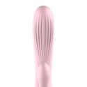 WIBRATOR-SILICONE VIBRATOR PINK USB 10 FUNCTION / HEATING