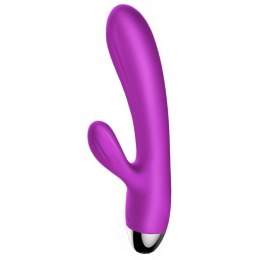 WIBRATOR-SILICONE VIBRATOR AND PULSATOR PURPLE USB 7+7 FUNCTION / HEATING