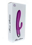 WIBRATOR-SILICONE VIBRATOR AND PULSATOR PURPLE USB 7+7 FUNCTION / HEATING