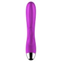 WIBRATOR-SILICONE VIBRATOR AND PULSATOR PURPLE USB 7+7 FUNCTION / HEATING