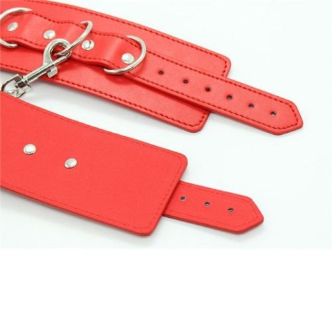 SOLIDNE KAJDANKI KRĘPOWANIE MOCNY SEX BDSM GADŻET POLSIERE CUFFS BELT RED SOLIDNE KAJDANKI KRĘPOWANIE MOCNY SEX BDSM GADŻET POLSIERE CUFFS BELT RED