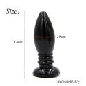ROCKET DRILL 3,4 INCH BLACK ANAL PLUG 3,4 INCH / 8,7 CM