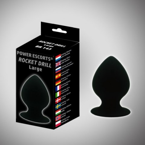 Rocket drill large plug big suction cup anal plug 8,5 x dia 3,5 cm Rocket drill large plug big suction cup anal plug 8,5 x dia 3,5 cm