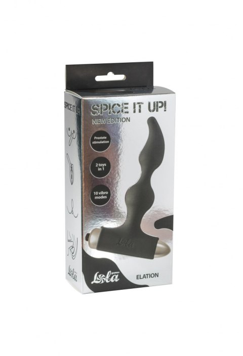 VIBRATING ANAL PLUG SPICE IT UP NEW EDITION ELATION BLACK VIBRATING ANAL PLUG SPICE IT UP NEW EDITION ELATION BLACK