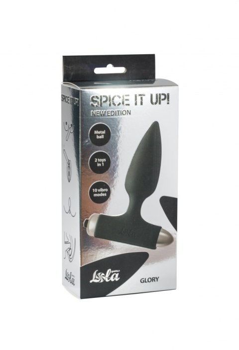 VIBRATING ANAL PLUG SPICE IT UP NEW EDITION GLORY BLACK VIBRATING ANAL PLUG SPICE IT UP NEW EDITION GLORY BLACK