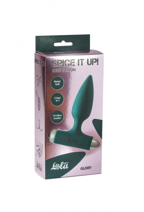 VIBRATING ANAL PLUG SPICE IT UP NEW EDITION GLORY DARK GREEN VIBRATING ANAL PLUG SPICE IT UP NEW EDITION GLORY DARK GREEN