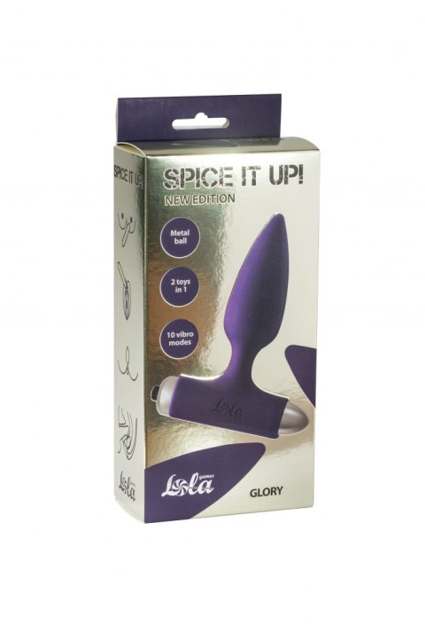 VIBRATING ANAL PLUG SPICE IT UP NEW EDITION GLORY ULTRAVIOLET VIBRATING ANAL PLUG SPICE IT UP NEW EDITION GLORY ULTRAVIOLET