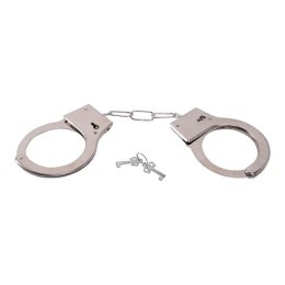 STALOWE KAJDANKI KRĘPOWANIE MOCNY SEX BDSM GADŻET Bestseller - manette silver