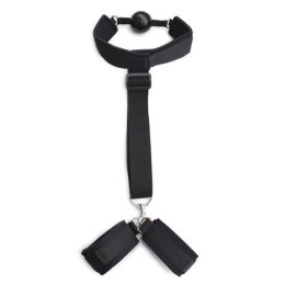 COSTRITTIVIO BONDAGE BACK RESTRAINT+GAG BLACK