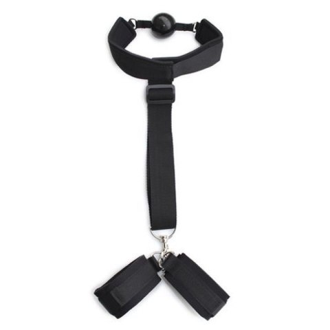 COSTRITTIVIO BONDAGE BACK RESTRAINT+GAG BLACK COSTRITTIVIO BONDAGE BACK RESTRAINT+GAG BLACK