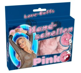 KAJDANKI EROTYCZNE METALOWE KLUCZYK FUTERKO BDSM LOVE CUFFS ROSE