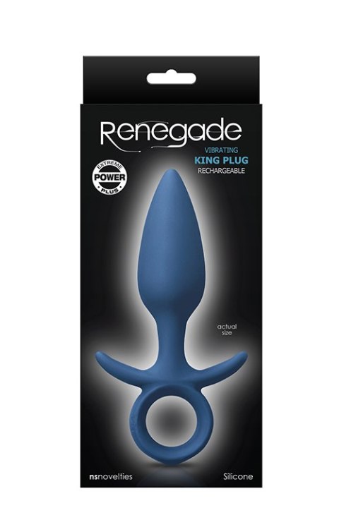 RENEGADE VIBRATING KING PLUG MEDIUM BLUE RENEGADE VIBRATING KING PLUG MEDIUM BLUE